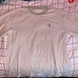 green striped t-shirt